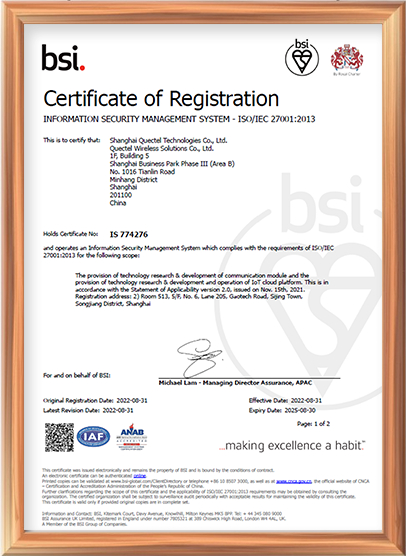 ISO/IEC 27001：信息安全管理体系